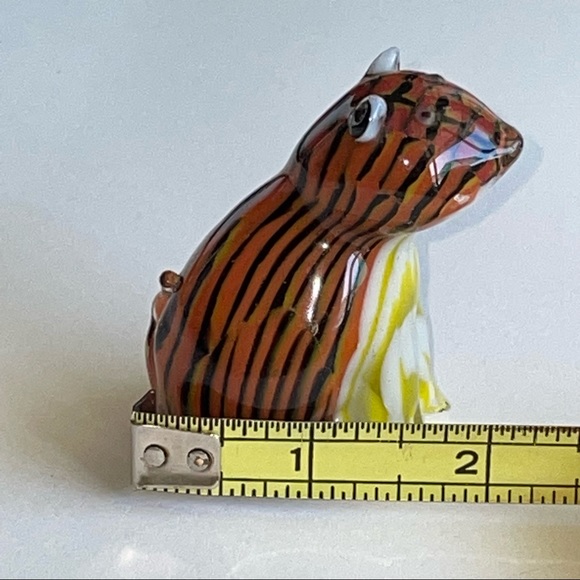 Hand Blown Glass Tiger Figurine - Picture 5 of 8